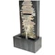 image 2 of Dante Zinc & Stone Water Feature with Lights Indoor and Outdoor Use H100cm