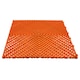 image 2 of Modular Interlocking Ribbed Vented Garage Floor Tiles - Grey | Orange | Orange