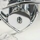 image 1 of ValueLights 3 Way Chrome And Clear Acrylic Jewel Intertwined Rings Design Ceiling Light | Chrome