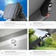 image 4 of Parasol Sunna - 250 x 250 cm with LED solar lighting, with protective cover Grey | Light Grey