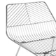 image 5 of Interioirs by Premier Chrome Metal Wire Bar Chair, Sturdy Metal Chair for Bar, Breakfast Wire Chair for Home