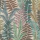image 2 of Fern Foliage Wallpaper in Multicolour on Beige Multi