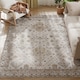 image 1 of HOMCOM Vintage Area Rug, Non-Slip Washable Rug, Flannel Floor Carpet for Living Room, Bedroom, Dining Room, Home Office, 230 x 160 cm, Beige