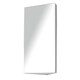 image 1 of HOMCOM Stainless Steel Wall mounted Bathroom Corner Mirror Storage Cabinet Single Door 300mm (W)