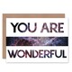 image 1 of Romance Valentine Wonderful You Stars Anniversary Valentines Day Card