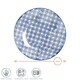 image 3 of Nicola Spring Hand-Printed Side Plates - 18cm - Navy - Pack of 6 Blue