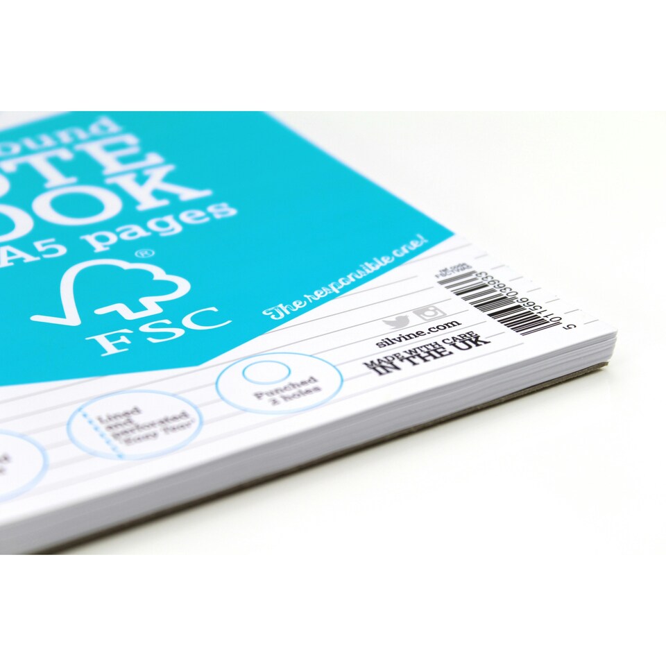 image 1 of A5 FSC Certified Wirebound Notebook 160 Pages