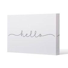 Text Hello (Canvas Print) / 127 x 101 x 4cm | Multi