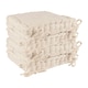 image 1 of Nicola Spring French Mattress Seat Cushions - 40cm - Cream - Pack of 4 Cream