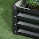 image 8 of Outsunny 2 Tier Galvanised Raised Garden Bed Planter Box Open Bottom