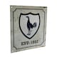 image 1 of Tottenham Hotspur FC Official Retro Logo Sign - White - One Size