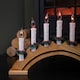 image 7 of Premier Wooden Christmas Candle Bridge Arch with 7 Flickering Candle Bulbs Mains Operated