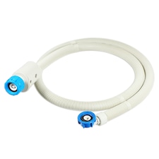 SPARES2GO Safety Inlet Hose Washing Machine Dishwasher Water Fill Leak Protection Stop Valve Pipe (1.5m Length, 3/4" Connections)