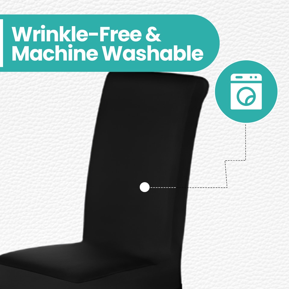 image 1 of High-Back Chair Covers Spandex Stretch, Chair Protective Slipcover
