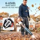 image 5 of Outsunny Leaf Blower Cordless with 4000mAh Battery & Charger | White | White with red and black accents | 97L x 11W x 21.5H cm