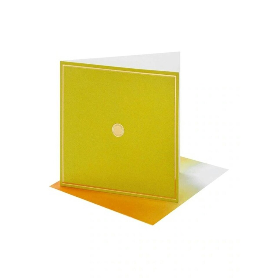 image 1 of Yellow Green Premium 'Time to Shine' Open Card Vivid Aura