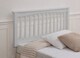 image 2 of 4ft6 Double Grey wood finish headboard solid,chunky   bed head end board | Grey