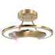 image 1 of Modernistic Semi Flush Energy Saving LED Ceiling Light Fitting in Antique Brass | Gold