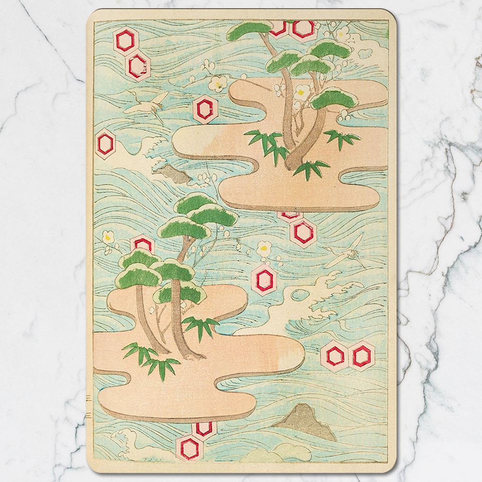 image 1 of Set of 12 Placemats and Coasters 11x8 Placemats 3.7x3.7 Coasters Wood Bottom