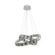 image 2 of Ausilia 2-Ring Pendant Smoked Glass Ceiling Light