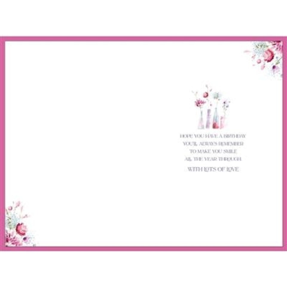 image 1 of Mum Birthday Card Flowers In Vases
