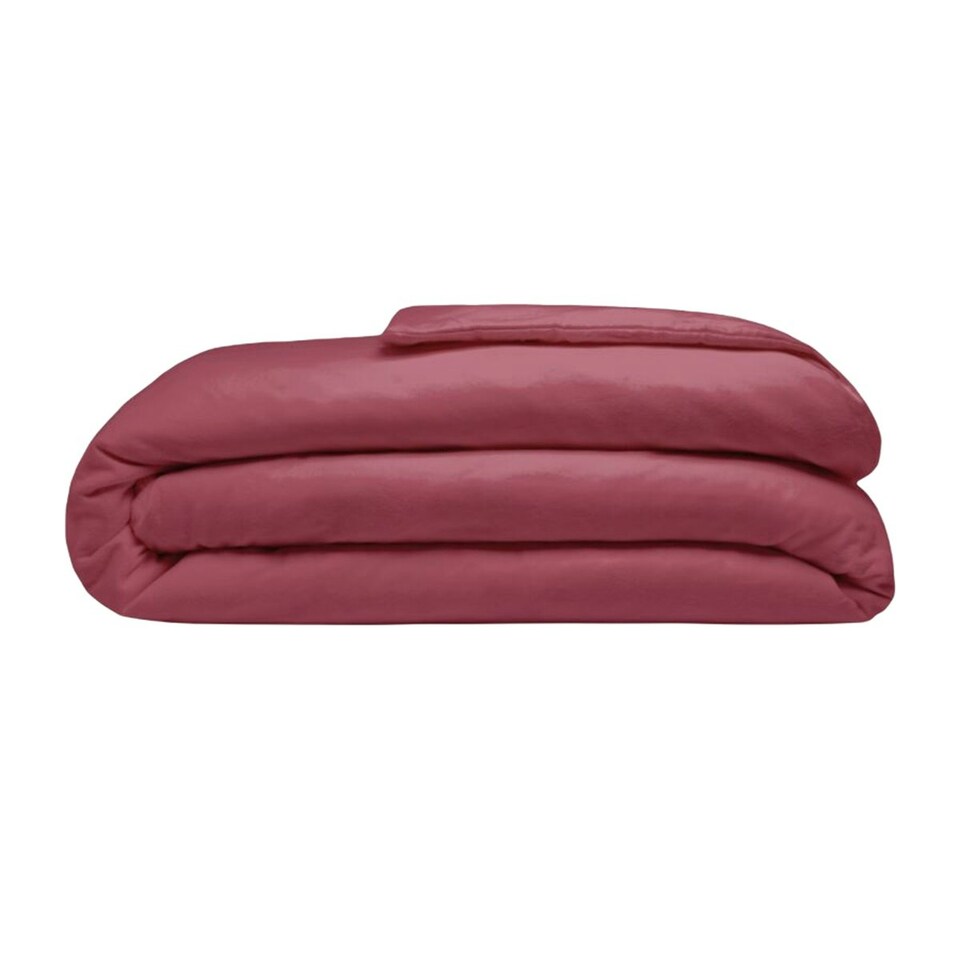 image 1 of Belledorm Brushed Cotton Duvet Cover - Red - Double