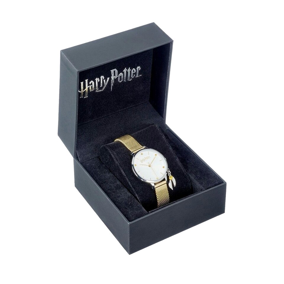 image 1 of Harry Potter Unisex Adult Golden Snitch Analogue Watch - Gold/Silver - One Size