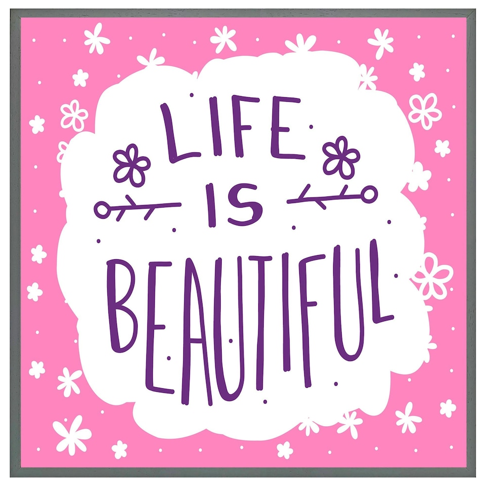 image 1 of Life is beautiful (Picture Frame) Brown | M