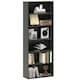 image 1 of HOMCOM 6 Tier Bookshelf, Freestanding Bookcase with Adjustable Shelves, Black