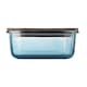 image 2 of MidOcean Vitrio Lunch Glass 800ml Lunch Box | Blue | Transparent Blue | One Size | 1