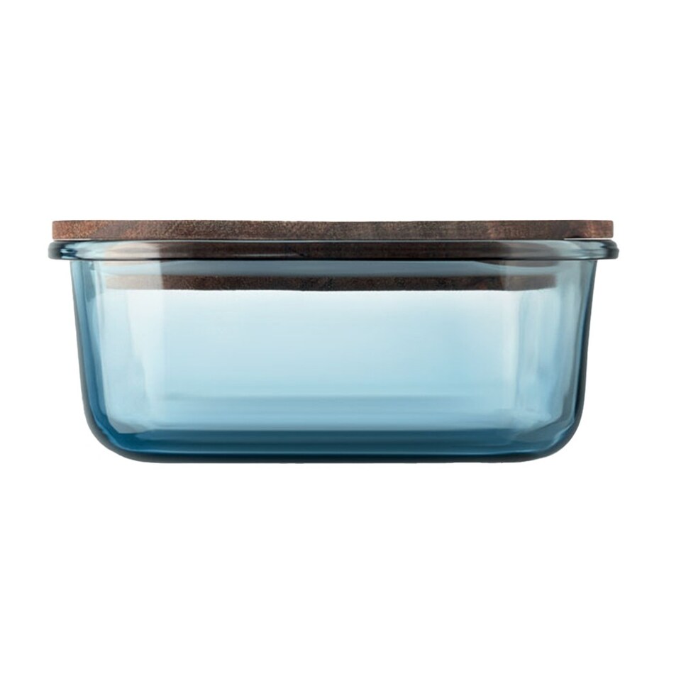 image 1 of MidOcean Vitrio Lunch Glass 800ml Lunch Box | Blue | Transparent Blue | One Size | 1