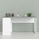 image 5 of Function Plus Corner Desk 2 Drawers in White and Grey