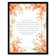 image 1 of Love Your Enemies Orange Sermon On Mount Bible Quote Black Framed Wall Art Print A4