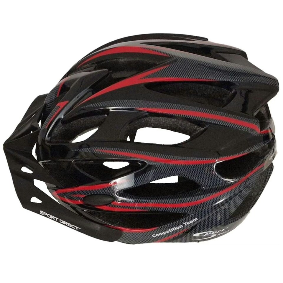 image 1 of Sport Direct "Team Comp 24 Vent Bike Helmet Mens Graphite 58-61cm Black | L