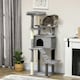 image 6 of PawHut Cat Tree with Scratching Post House Bed Toy for 2 Cats, 148cm, Grey