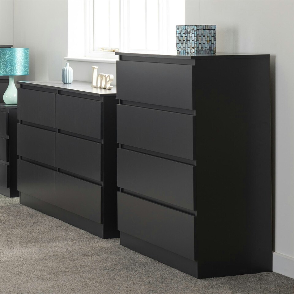 image 1 of Malvern 4 Drawer Chest Grey