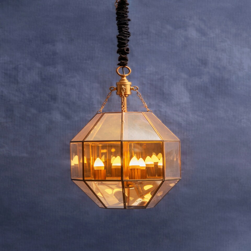 image 1 of Interiors by Premier Polygonal Pendant Light