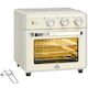 image 1 of HOMCOM 20L Countertop Mini Oven, 7-in-1 Toaster Oven with Warm, Broil, Toast, Bake, Air Fryer Setting, Timer, Adjustable Thermostat, 4 Dishwasher Safe Accessories, 1400W, Cream White