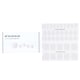 image 1 of Nail Sticker (white) - # Classic Crema Pedi - 36pcs White