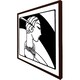 image 3 of Art deco woman (Picture Frame) Grey | XS