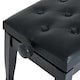 image 7 of HOMCOM Faux Leather Piano Stool Height Adjustable Keyboard Bench Dressing Table Seat 64L x 35W x 4555Hcm, Black