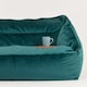 image 1 of Cecilia Bean Bag Sofa Teal Green Giant Velvet Bean Bag Chair | Green | Teal Green | XL | 1
