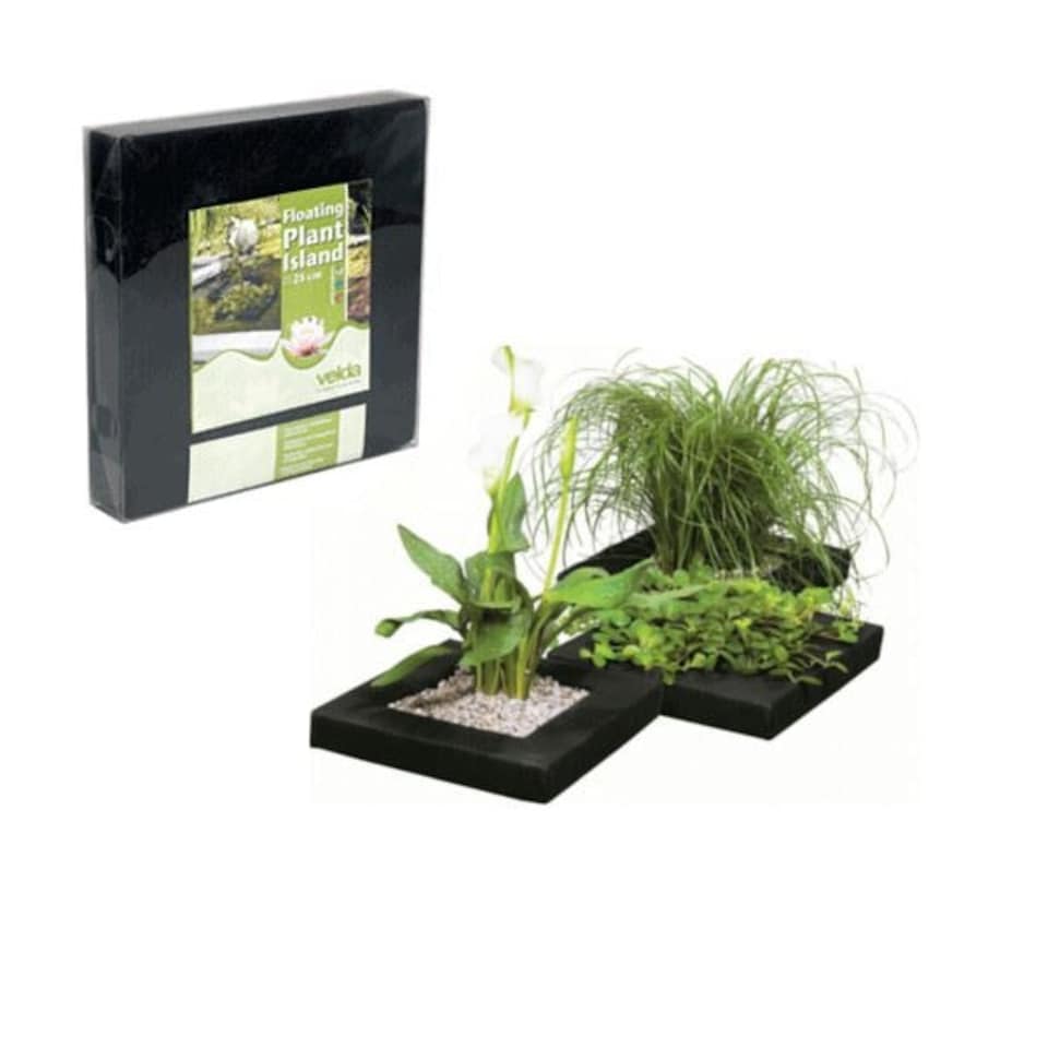 Velda Square Floating Plant Island - 25cm Black