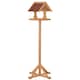 image 1 of PawHut Wooden Bird Feeder w/ Cross-shaped Support Feet Weather Resistant Roof