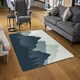 image 2 of Mountain landscape illustration (Rug) Grey | L