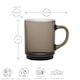 image 3 of Duralex Versailles Glass Coffee Mugs - 260ml Cups for Tea, Hot Drinks - Smoke - Pack of 6