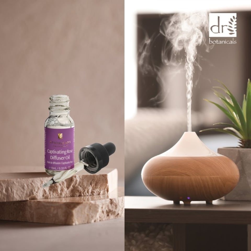image 1 of Dr Botanicals Captivating Rose Diffuser Oil 10ml Twin Value Savings Pack