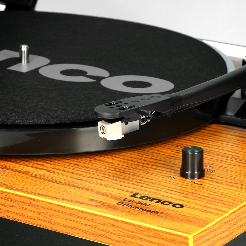 image 1 of LENCO LS-300WD - Turntable with Bluetooth and two separate speakers, wood