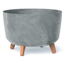 400mm Gracia Round Case Flower Pot | Grey | 1