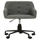 image 3 of Interiors by Premier Brent Tufted Grey And Black Home Office Chair